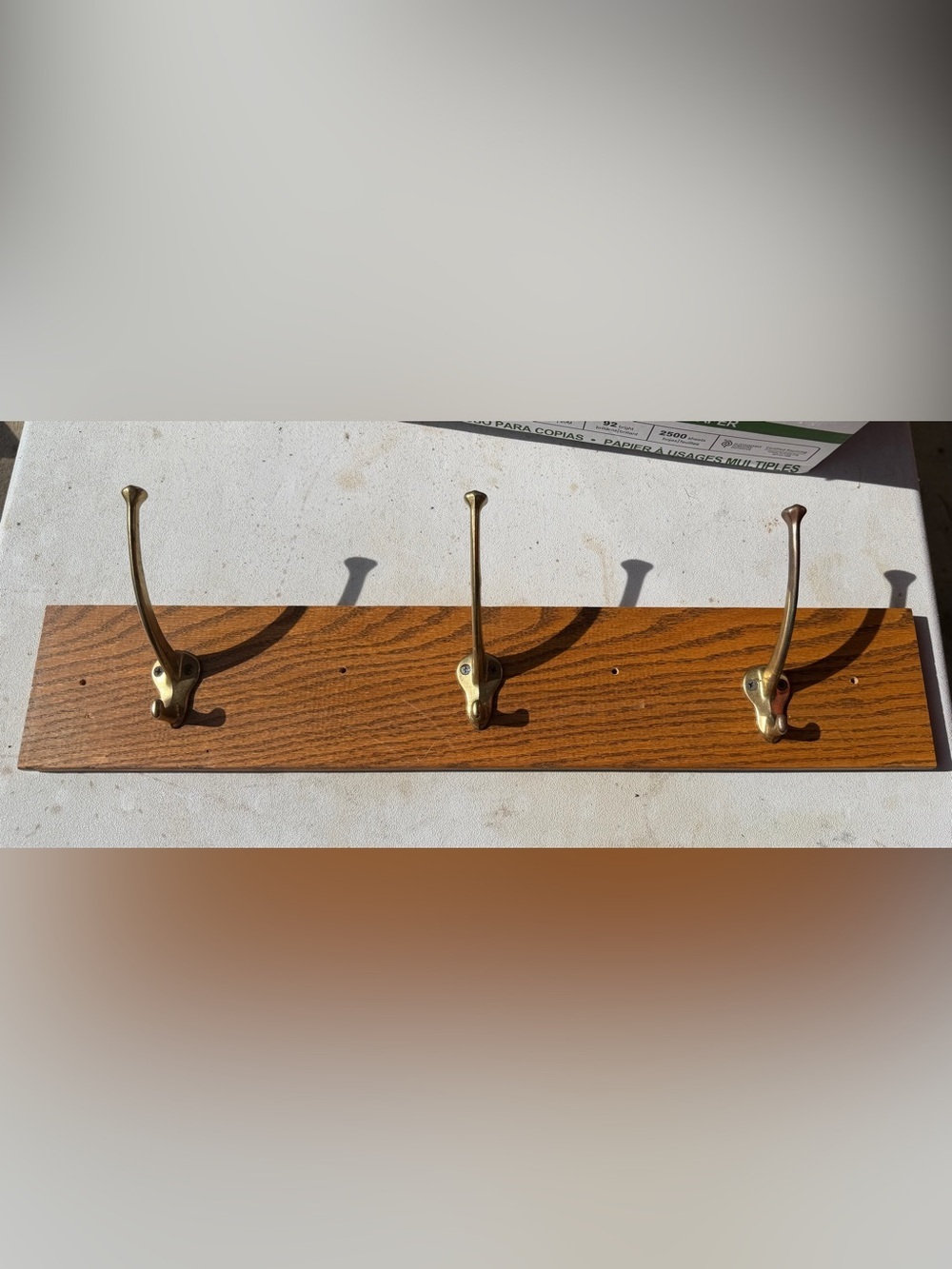Brass Finish Wall Coat Hanger- Large Hook